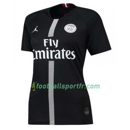 Tenue Paris Saint Germain Jordan Noir Féminine Troisième 2018-2019 Maillot de Foot